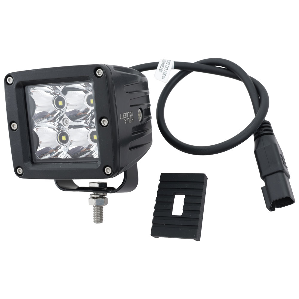 PAR CUBO 4LED HELLA OFFROAD CORTO BLACK MOTO