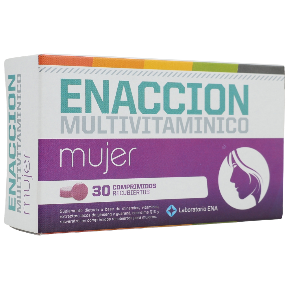 ENACCION MULTIVITAMÍNICO MUJER 30 TABS