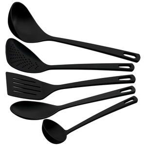 JUEGO UTENSILIOS NYLON NEGRO 5PZAS. TRAMONTINA