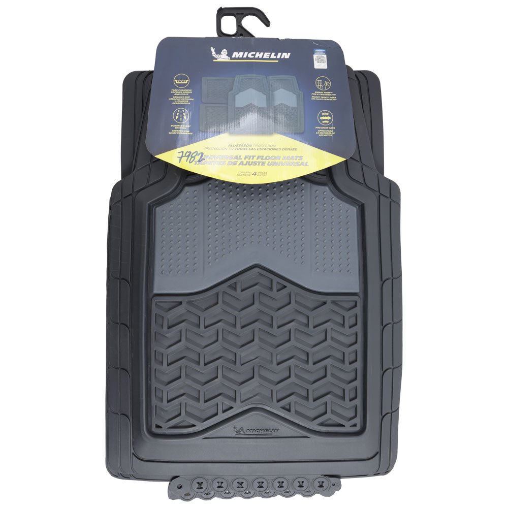 MICHELIN ALFOMBRA PVC + GOMA 4 PIEZAS NEGRO